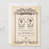 ヴィンテエレガントージウェディング招待状 |新郎新婦 招待状 (正面)