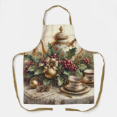 ヴィンテエレガントージクリスマスティーパーティー エプロン (正面)