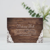 ヴィンテエレガントージ素朴ウェディングウェディングウェディングウェディングウェルカード エンクロージャーカード (スタンド正面)