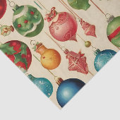 ヴィンテカラフルージクリスマスぶら下がったオーナメント 薄葉紙 (詳細)