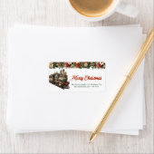 ヴィンテクラシックージのクリスマストレイン赤と緑 ラベル (インサイチュ)