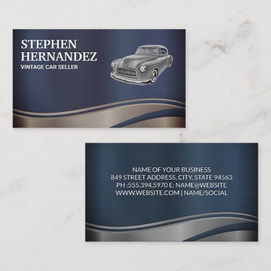 ヴィンテクラシックージカー 名刺 (正面/裏面)