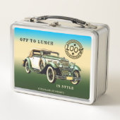 ヴィンテクラシックージ車の弁当箱 メタルランチボックス (正面)