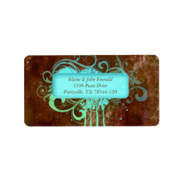 ヴィンテグランジージ素朴ウェディング住所 シール