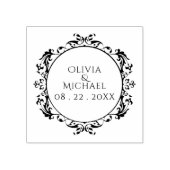 ヴィンテパーソナライズされたージの結婚式の日付の住所 ラバースタンプ (インプリント)