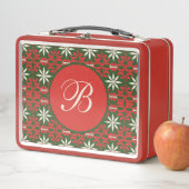 ヴィンテパーソナライズされたージクリスマス/冬パターン（の模様が）ある メタルランチボックス (インサイチュ)