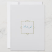 ヴィンテビクトリアンージウェディング招待状 招待状 (裏面)