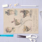 ヴィンテフランスのージアドパビクトリアンリファッションシャビー 薄葉紙 (クラフト)