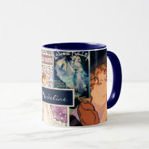 ヴィンテフランスのージポスターアートコラージュパーソナライズされた