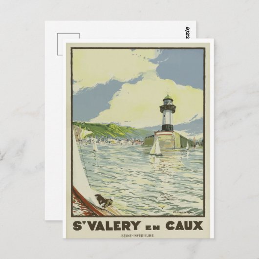 ヴィンテフランスのージ旅行はがきセントヴァレリーアンコークス ポストカード (正面/裏面)