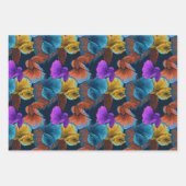 ヴィンテージβ魚柄 ラッピングペーパーシート (正面3)