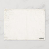 ヴィンテージあいさつ付きポストカードビーチ ポストカード (裏面)