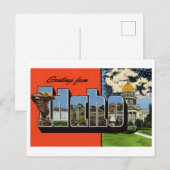 ヴィンテージあいさつ ポストカード (正面/裏面)