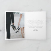 ヴィンテージあじさいとガーデンバラ結婚ズの写真 サンキューカード (内部)