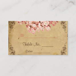 ヴィンテージあじさい結婚座席表 プレイスカード