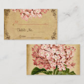 ヴィンテージあじさい結婚座席表 プレイスカード (正面/裏面)