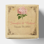 ヴィンテージあじさい結婚式の引き出物箱 フェイバーボックス (上部)