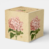 ヴィンテージあじさい結婚式の引き出物箱 フェイバーボックス (裏面サイド)