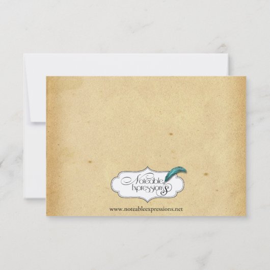 ヴィンテージあじさい結婚式の日付を保存 セーブザデート (裏面)