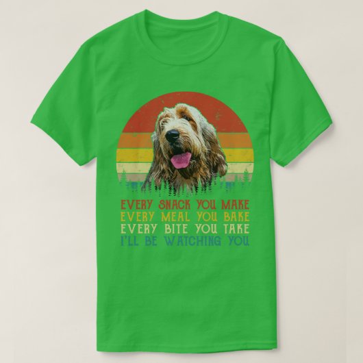 ヴィンテージあなたが作るすべてのスナックあなたが焼くすべての食事 Tシャツ (デザイン正面)