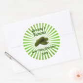 ヴィンテージあなたの有名なジル漬け缶詰ラベル ラウンドシール (封筒)