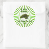 ヴィンテージあなたの有名なジル漬け缶詰ラベル ラウンドシール (バッグ)