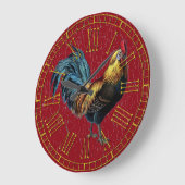 ヴィンテージあなたの色を取り絵を描寄せ ラージ壁時計 (傾斜)