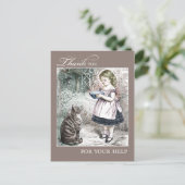 ヴィンテージありがとう救済 ポストカード (スタンド正面)