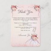 ヴィンテージありがとう/日付誕生日はがきを保存 サンキューカード (正面)