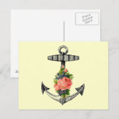 「ヴィンテージいかりとバラ」 ポストカード (正面/裏面)