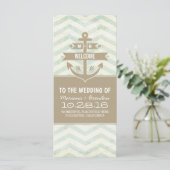 ヴィンテージいかりのシボ航海のロン結婚式 プログラム (スタンド正面)