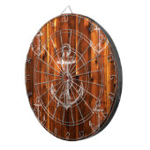 ヴィンテージいかりのダークウッド ダーツボード (正面右)