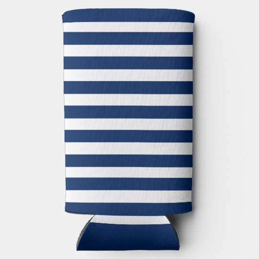 ヴィンテージいかりキャプテンまたはボートネーム海軍ストライプ兵 スリム缶クーラー (裏面)