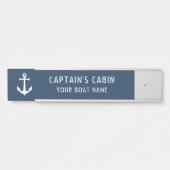 ヴィンテージいかりキャプテンズキャビンあなたのボート名 サインプレート (正面)