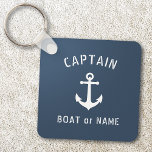 ヴィンテージいかりキャプテン名前またはボート名Blue キーホルダー<br><div class="desc">ヴィンテージ航海のいかりキャプテン名前ボート名またはカスタム文字キーチェーンを追加。</div>