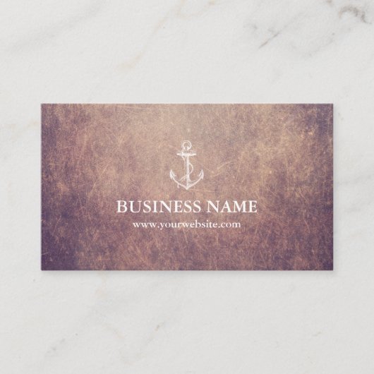 ヴィンテージいかりグランジ航海の 名刺 (正面)