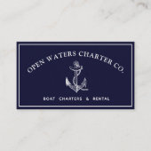 ヴィンテージいかりチャーターボート名刺 名刺 (正面)