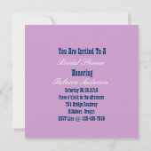 ヴィンテージいかりピンアップガールビーチブライダルシャワー 招待状 (裏面)