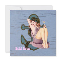 ヴィンテージいかりピンアップガールビーチブライダルシャワー