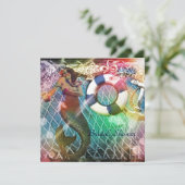 ヴィンテージいかりマーメイドビーチブライダルシャワー 招待状 (スタンド正面)