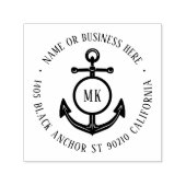 ヴィンテージいかりモノグラム名差出人住所 セルフインキングスタンプ (デザイン)