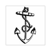 ヴィンテージいかり及びロープラバーアートスタンプ ラバースタンプ (インプリント)