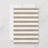 ヴィンテージいかり素朴ストライプフローラベビーシャワー 招待状 (裏面)