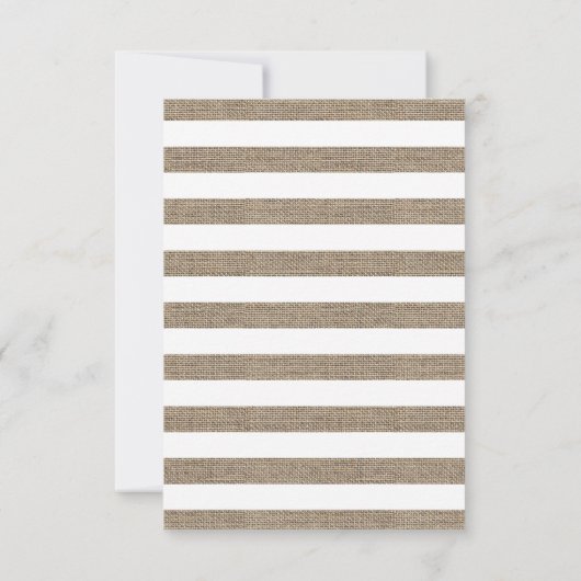 ヴィンテージいかり素朴ストライプフローラベビーシャワー 招待状 (裏面)