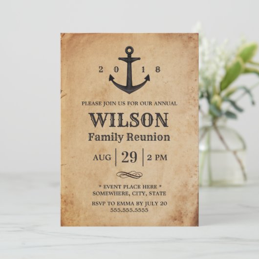 ヴィンテージいかり航海のファミリー懇親会 招待状 (スタンド正面)