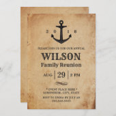 ヴィンテージいかり航海のファミリー懇親会 招待状 (正面/裏面)