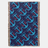 ヴィンテージいかり スローブランケット (正面縦)