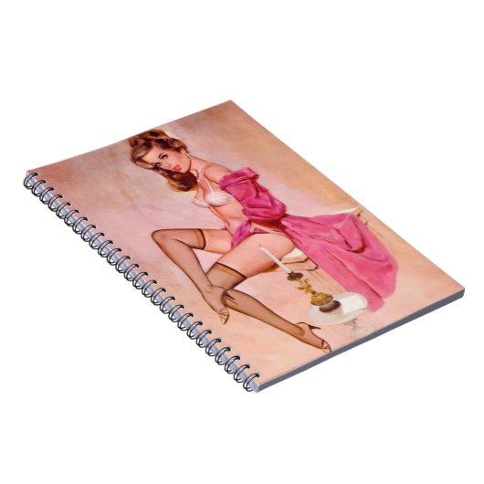 ヴィンテージいけなの愛人が立ち上がる ノートブック (右側)