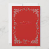 ヴィンテージいけなまたは素敵な写真クリスマスパーティー 招待状 (裏面)