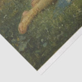 ヴィンテージいけなキューピッド油彩画 薄葉紙 (詳細)